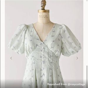 NWT By the river floral green dress